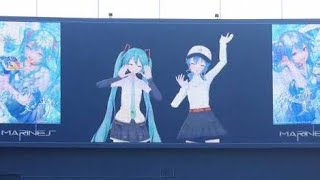 星街すいせい、始球式で105キロの豪速球！初音ミクとの夢の共演に球場熱狂