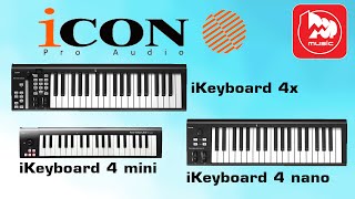 Video thumbnail for Миди-клавиатуры iCON iKeyboard 4X, iKeyboard 4 Nano и iKeyboard 4 Mini by PopMusicRu