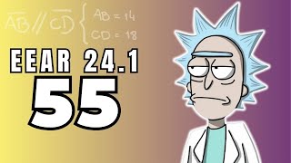 ✈EEAR 2024.1 MATEMÁTICA | Seja ABCD um trapézio de 8 cm de altura, tal que  Se AB = 14 cm CD = 18 cm