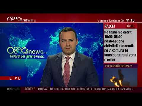 Edicioni informativ - 13 Nëntor  2020 - Ora 11:00 – Ora News