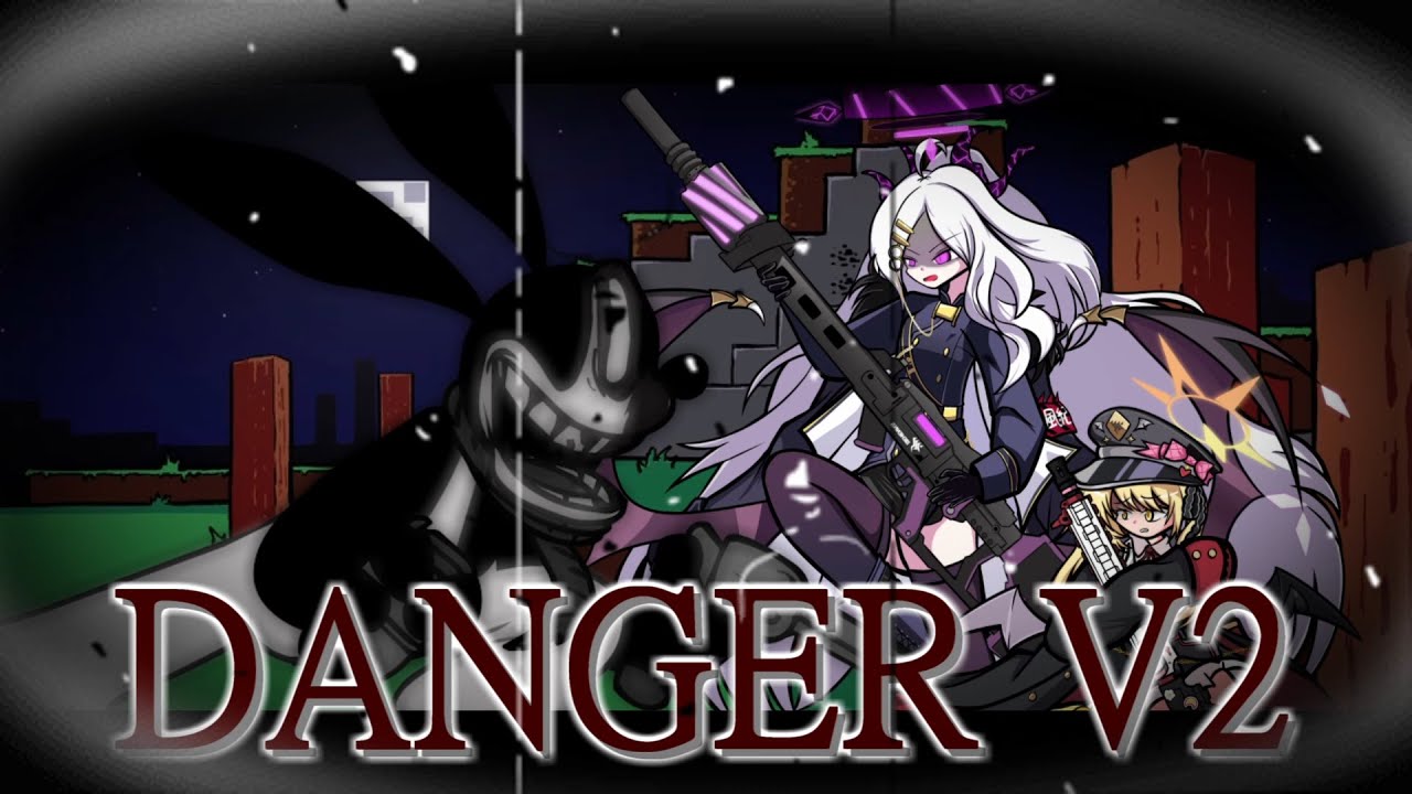 【FNF】Danger V2 but Oswald and Hina sings it【Blue Archive / ブルアカ】