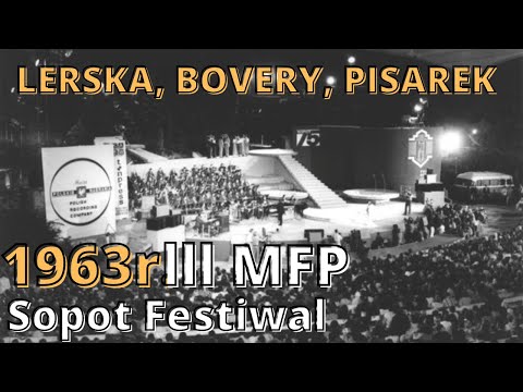 Sopot 1963. lll MFP. SOPOT FESTIWAL.PKF. Dana Lerska, Katarzyna Bovery, Regina Pisarek!