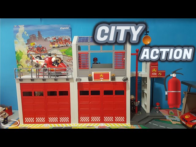 Vídeo relacionado con PLAYMOBIL City Action 9462 Parque de Bomberos con Efectos de Sonido, A Partir de 4 años