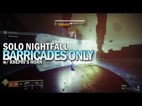 Solo Barricades Only Nightfall "The Insight Terminus" [Destiny 2 Joker's Wild]