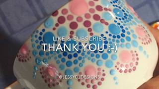 How to do a Dot Mandala Mug #2 - Time Lapse