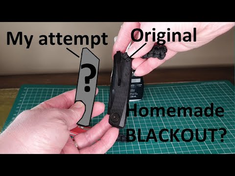 I made my own BLACKOUT Real Steel Luna from a red Heinnie Haynes one! Tacticool or what?