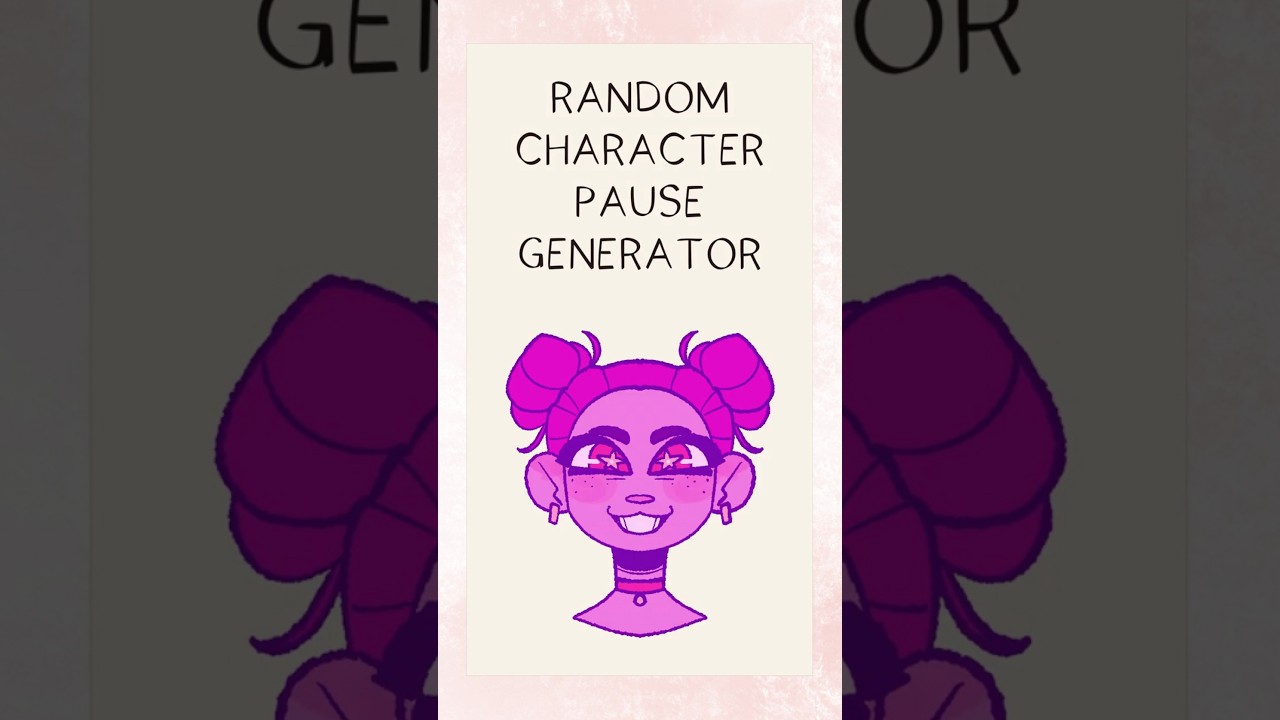 RANDOM CHARACTER PAUSE GENERATOR! #art #characterdesign