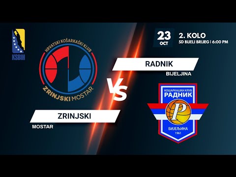 HKK Zrinjski vs KK Radnik - 2.kolo - KSBIH - 2021/2022