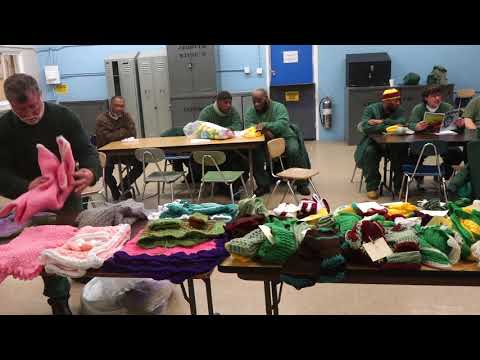 Auburn State Prison's crochet club