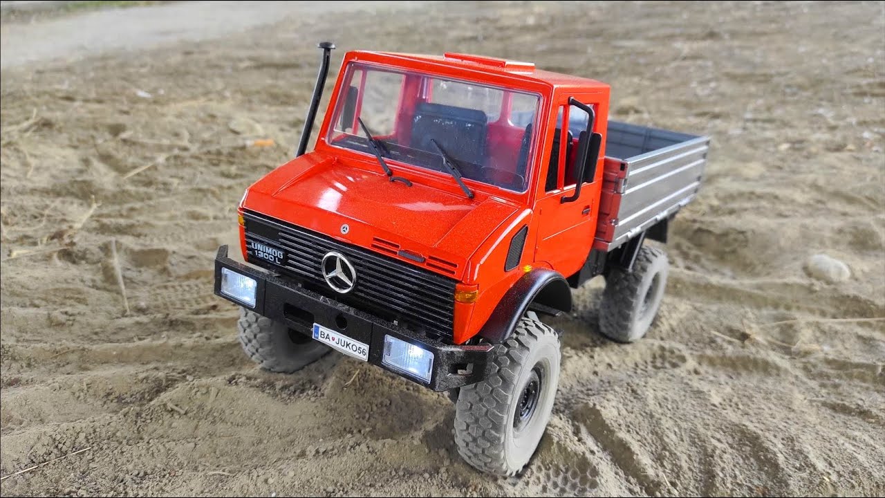 RC auto MB Unimog Advanced, oranžová