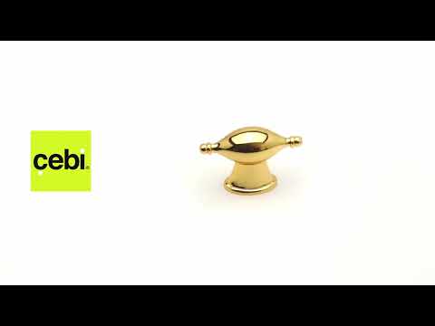 Миниатюра изображения товара Ручка для мебели Cebi A4124 МР11 (16мм, глянцевое золото)