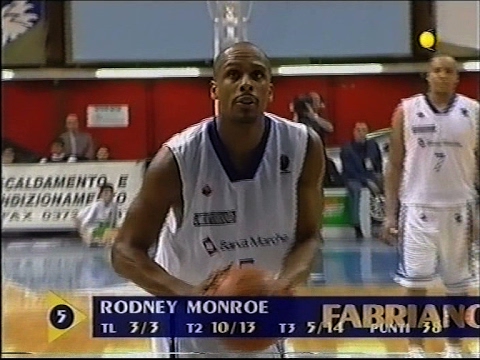 Serie A 2001/'02 Fabriano Basket - Mabo Livorno 98-104