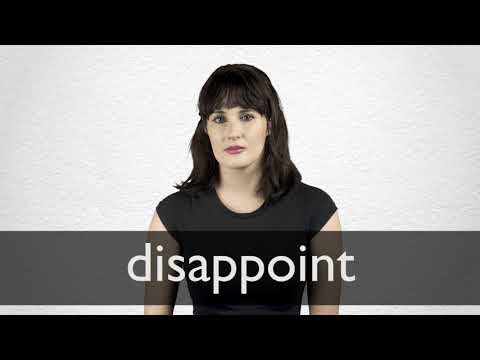 Disappoint Definition And Meaning Collins English Dictionary