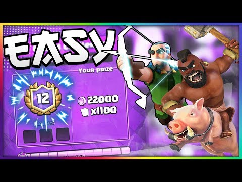 12-0 EASY!! Best Hog Rider Magic Archer (Fast!) Cycle Deck — Clash Royale