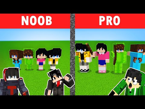 NOOB VS PRO: OLIP TV, MICOLE, VIC AND SHANNEL STATUE BUILD CHALLENGE | Minecraft OMOCITY (Tagalog)