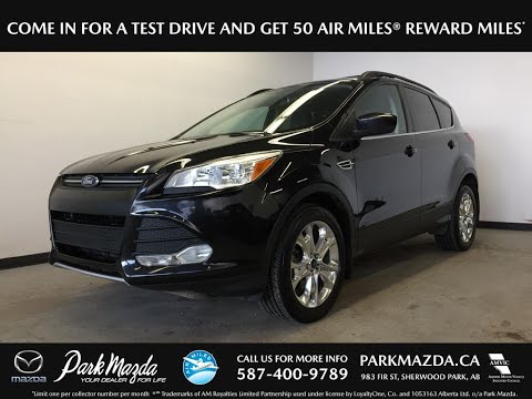 BLACK 2013 Ford Escape  Review Sherwood Park Alberta - Park Mazda