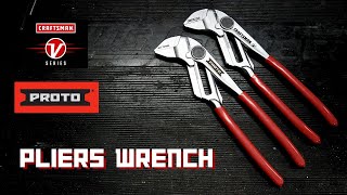 CRAFTSMAN V-Series CMHT82250 10" Tongue & Groove vs Proto J277PWGB 10" Pliers Wrench Tool Review