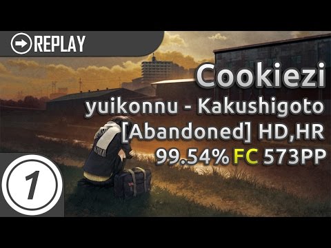 Cookiezi | yuikonnu - Kakushigoto [Abandoned] +HD,HR | 99.54% | 573pp
