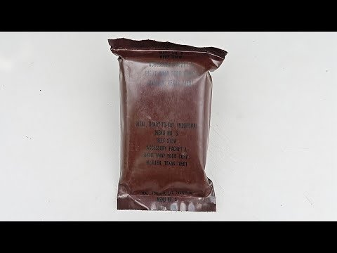 1984 US MRE (Meal Ready to Eat) - Opening 35 year old MRE