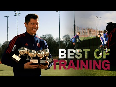 Lewandowski always scores & Nianzou's insane dribbling | Best of FC Bayern Training in February