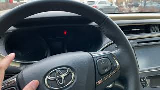 TOYOTA AVALON – How to open trunk