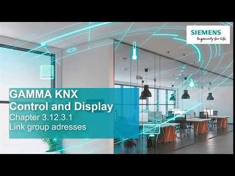 3.12.3.1 Siemens GAMMA KNX IP Control Center V4 - Group addresses - Linking