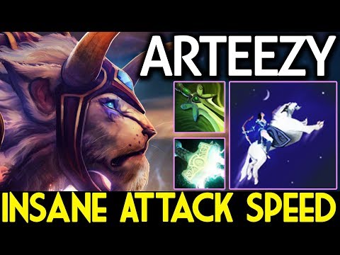 Arteezy Dota 2 [Mirana] Insane Attack Speed + Mjollnir