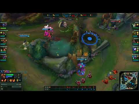 Efficient comboing with Brand in teamfight