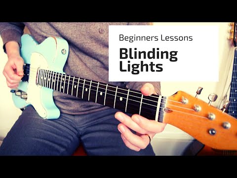 Super Easy Guitar Lesson | Blinding Lights w TAB