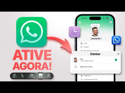 ATUALIZOU! 🔥 WhatsApp traz MÚLTIPLAS CONTAS + 10 Novidades no iPhone!