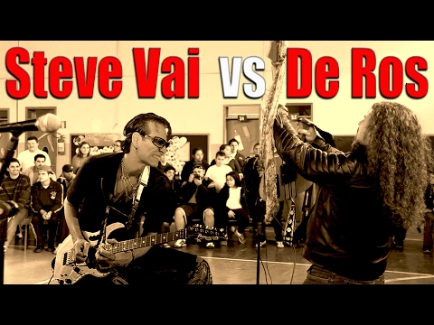 OLHA ISSO!!! Steve Vai, Guthrie Govan, Michael Angelo vs Marcos De Ros - Shred Club