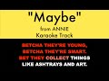Maybe From Annie Karaoke Track With Lyrics On Screen