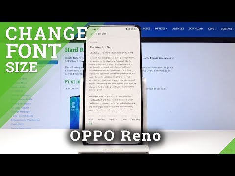 How to Maximize Font Text in Oppo Reno - Set Up Font Size & Style