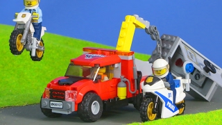 LEGO City Polizei deutsch: Polizeiauto & Abschleppwagen | Spielzeugautos Unboxing
