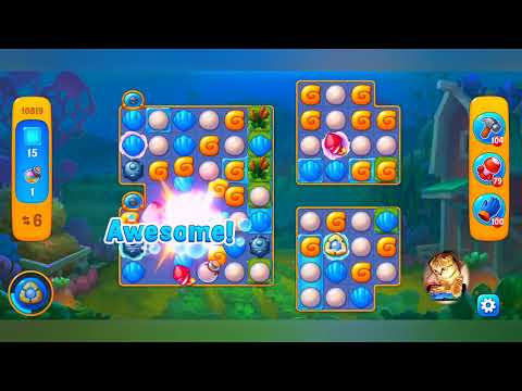 фишдом 2022  #  10819 уровень - прохождение без бустеров # Fishdom,   10819  level - no Boosters.