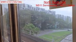 (One month since their retirement) SMRT C151 [105/106]: Sembawang to Yishun