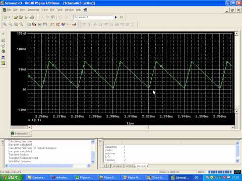 Lückender Betrieb des Tiefsetzstellers (PSPICE)