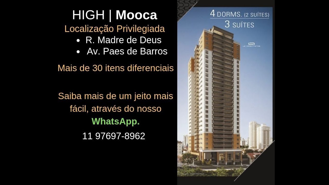 High Mooca Rua Madre de Deus Imóveis Lemos