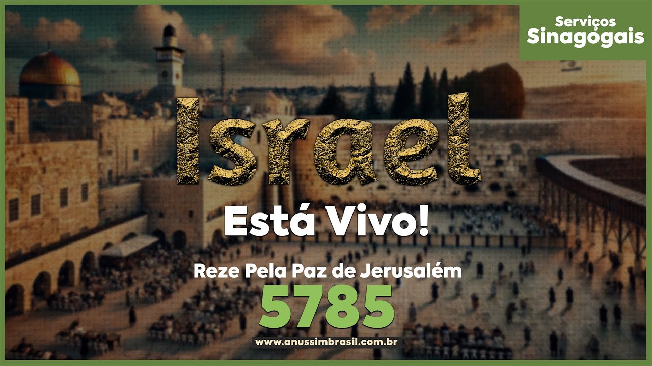 URGENTE: O Que Está Acontecendo Agora em Israel? Reze Pela Paz de Jerusalém - Shabat ao Vivo