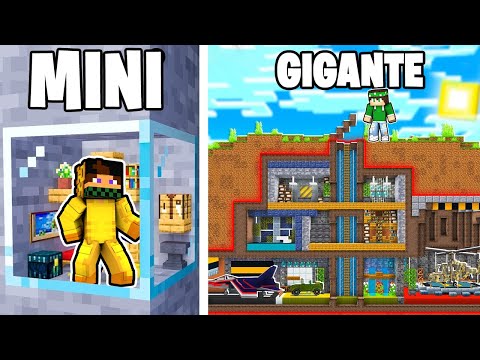 HO COSTRUITO una BASE SEGRETA MINUSCOLA vs GIGANTE contro il mio AMICO
