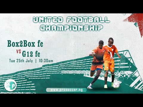 BOX2BOX FC VS G12 FC - UNITED FOOTBALL CHAMPIONSHIP MW 7