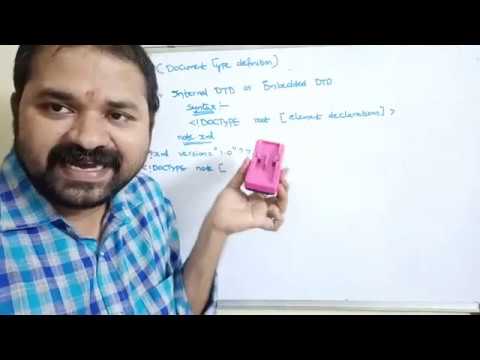 XML DTD – Document Type Definition | Internal, External DTD with example