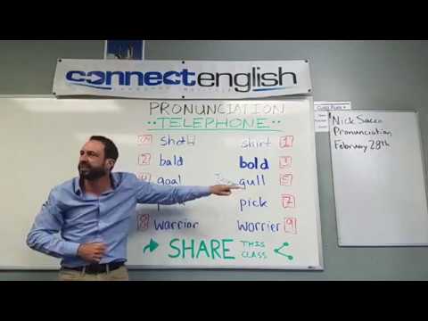 Connect English Pronunciation Telephone, Volume 15 - La Jolla Campus