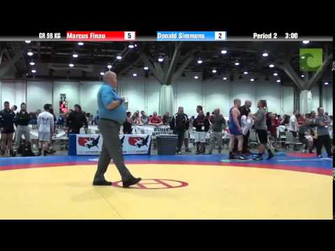 Greco GR 98 KG - Marcus Finau vs. Donald Simmons