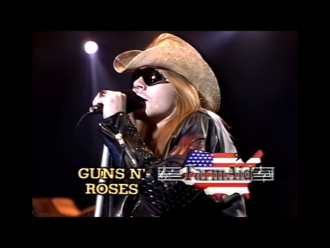 Guns N' Roses: Live at Farm Aid 1990 - "Civil War" & "Down on the Farm" (Steven Adler Last Concert)