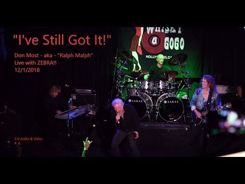 ZEBRA's "Happy Days" Don Most aka "Ralph Malph" LIVE @! Whisky A Go Go in West Hollywood! 12/1/2018