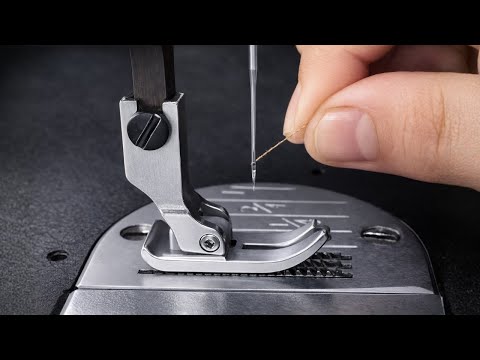How to quickly thread a sewing machine needle❗Easy, stress-free❗