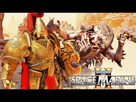 ADEPTUS CUSTODES vs TRYGON PRIME - Warhammer 40k: Space Marine 2 (4K, Mod)