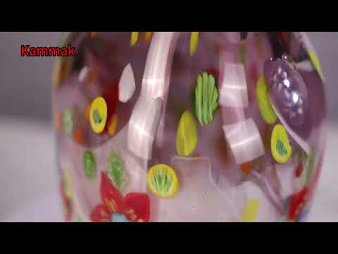 KAMMAK colorful hand blown glass vase video