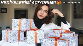 HEDİYELERİMİ AÇIYORUM! | Hediye Sepeti| paket açılımı, 14 Şubat hediye